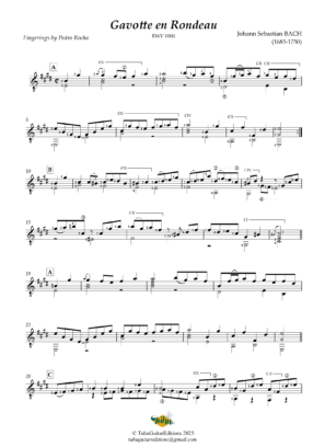 Gavotte en Rondeau BWV 1006a