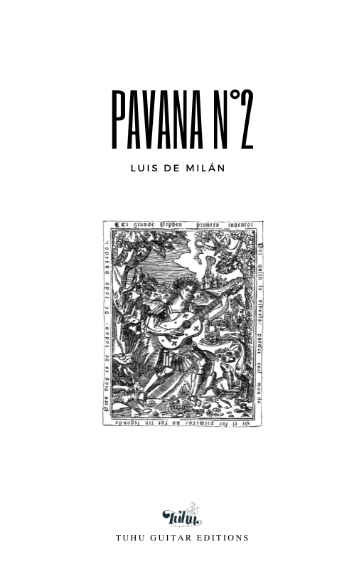 Luis de Milan Pavana No. 2 guitar sheet music
